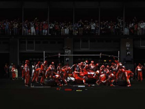 Detail from F1 Pit Stop I 2007 C Print 188 x 508 cm