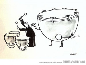 Funny photos funny man playing drums orchestra