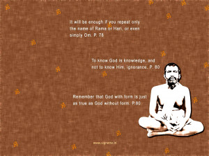 Spiritual quotes by sri ramakrishna gospel