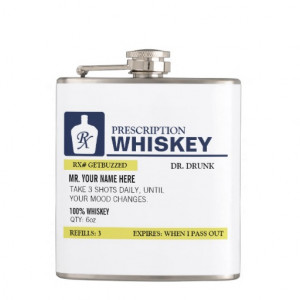 Funny Prescription Whiskey Flasks