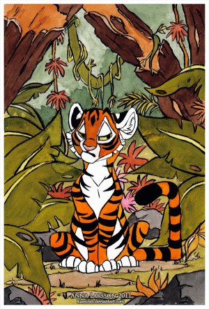 Jungle Tiger Blank Paper