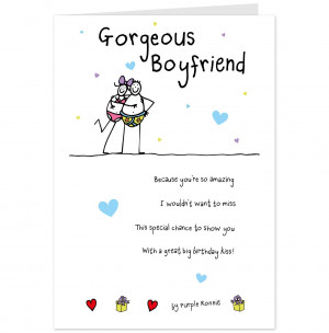 Happy Birthday Boyfriend Card Boyfriend birthday card