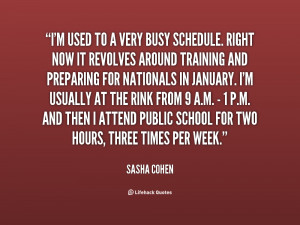 Busy Schedule Quotes