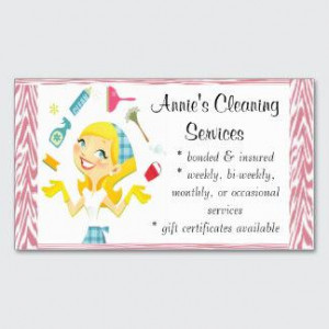 Cleaning Services Business Card Samples