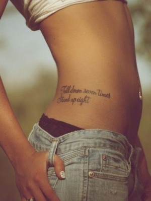Love the quote! Cute placement too. #tattoo
