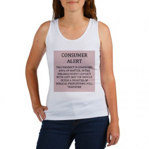 ... Shirts and Tops > famous geek science quotes Women's Tank Top