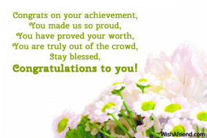 congratulations on achievement quotes