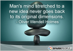 Motivational Quote - Man's mind stretched to a new idea never goes ...