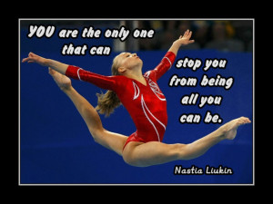 Gymnastics Poster Nastia Liukin Photo Quote Wall Art 5x7