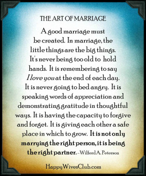 the art of a beautiful marriage