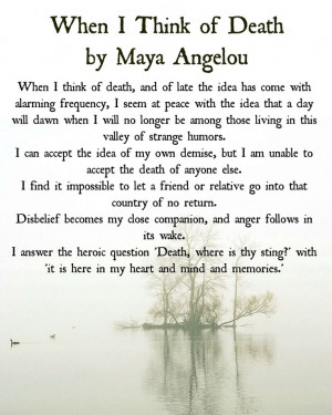 In Remembrance of Maya Angelou - What's Your Grief