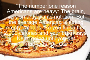 the average American is eating empty calories