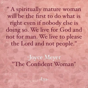 am a confident woman i live for god