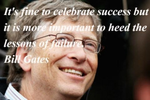Lessons of failure bill gates quotes