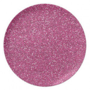 Pink Glitter with Live Love Sparkle Quote Plate