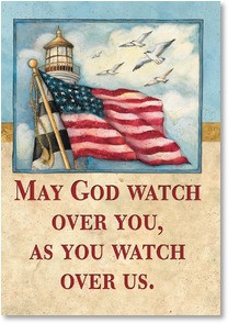 front verse may god watch over you as you watch