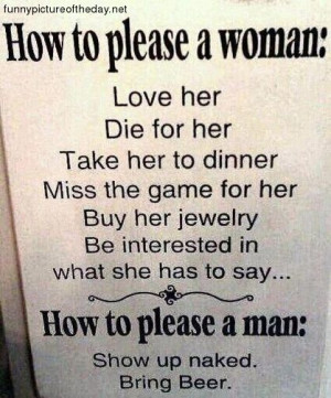How To Please A Man vs Woman Funny Truth