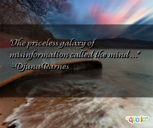 djuna barnes the priceless galaxy of misinformation called the mind
