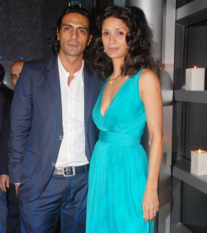 Arjun Rampal with His Wife
