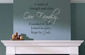 Our Family Circle Vinyl Wall Decal Quotes by landbgraphics on Etsy, $ ...