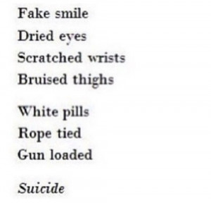 Suicidal quotes - Google Search. I fake a smile everyday My parents ...