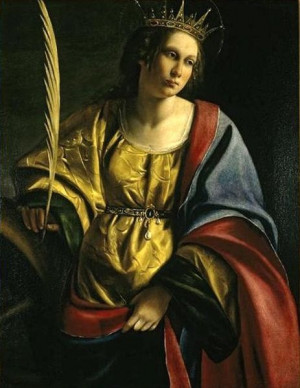 Artemisia Gentileschi - 'Saint Catherine of Alexandria'