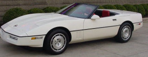 Florida-car-insurance-savings-1986-white-convertible-corvette-quotes