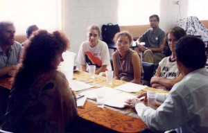 ... José Ramos-Horta (back to camera). AFFET meeting, Darwin June 1997