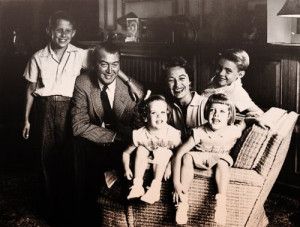 James Stewart with his wife Gloria and their children.Favorite Actor ...
