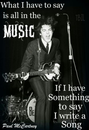 Paul McCartney music quote