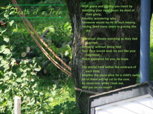 Death of a Tree: Watching the felling of a tree, as his brother stood ...