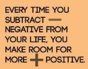 subtracting negative not only applies to getting rid of baggage