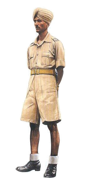 Japan 1942, Sep, Malaysia, Senior NCO, Indian Nationalist Army