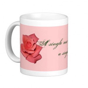 Red Rose Friendship Quote Coffee Mug
