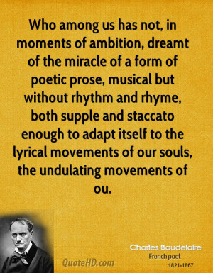 Who among us has not, in moments of ambition, dreamt of the miracle of ...