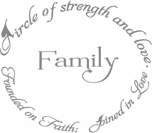 Wall Decals and Stickers - Family circle of love