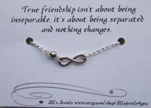 true friendship isn t about being inseperable it s about being ...