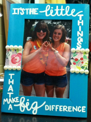 Big/little frame. I want to make one and then get either get a picture ...