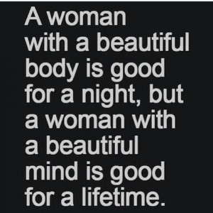 woman with a beautiful body/mind
