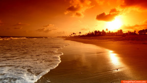 Beach sunrise - Google Plus Cover