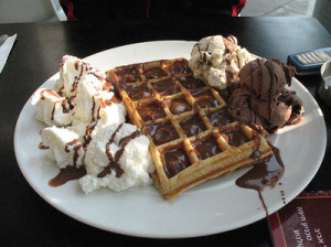 belgian waffle, breakfast, breakfast of champions, chocolate, dessert ...