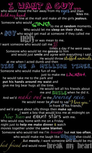 Myspace Graphics > Quotes > I want A Guy Graphic