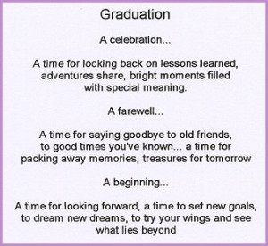 High School Graduation Poems