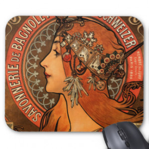 French Quotes Mouse Pads