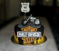harley davidson 40th birthday cake more harley cake galore 40th ...