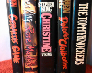 vintage set of 5 Stephen King books / Dolores Claiborne / The ...