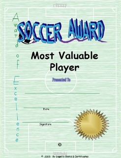 Youth Soccer Award Certificates – Free Soccer Certificate Preview ...