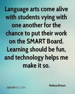 Melissa Brown - Language arts come alive with students vying with one ...