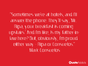 ... but obviously i m proud either way ripa or consuelos mark consuelos
