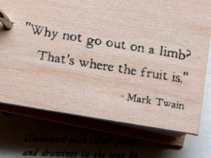 ... , Mark Twain Quotes, Wisdom, Marktwain, Living, Limb, Take Risks
